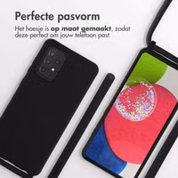 imoshion Siliconen hoesje met koord Samsung Galaxy A52(s) (5G/4G) - Zwart