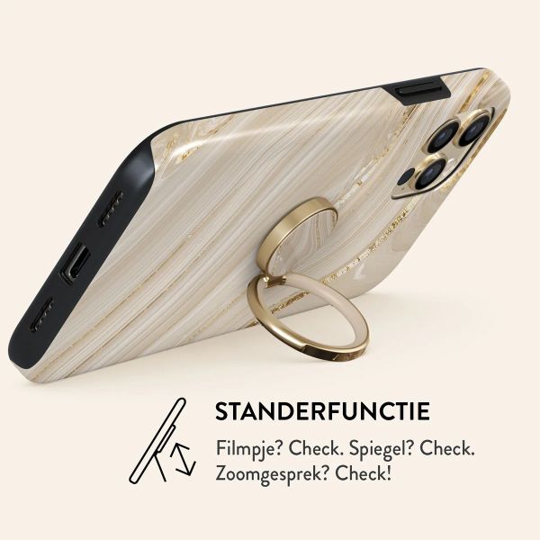 Burga Magnetic Ringholder Gold Telefoonring - Geschikt voor MagSafe - Full Glam