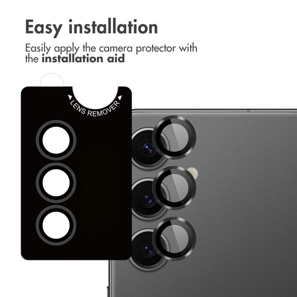 imoshion Camera Protector Glass 2-pack Samsung Galaxy S25 Plus - Black