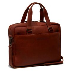 The Chesterfield Brand Manhattan Laptoptas 15-15.6 inch - Echt leer - Cognac