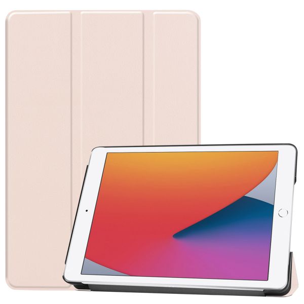 imoshion Trifold Bookcase iPad 7 (2019) / iPad 8 (2020) / iPad 9 (2021) 10.2 inch - Beige