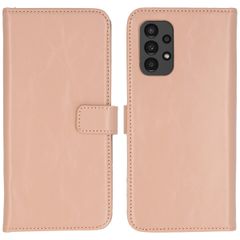 Selencia Echt Lederen Bookcase Samsung Galaxy A13 (4G) - Dusty Pink