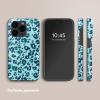 Selencia Vivid Tough Backcover met MagSafe iPhone 15 Pro Max - Wild Spots Light Blue