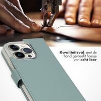 Selencia Echt Leren Bookcase Apple iPhone 14 Pro - Air Blue