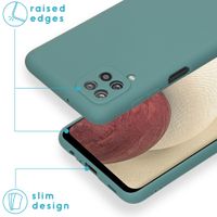 imoshion Color Backcover Samsung Galaxy A12 - Donkergroen