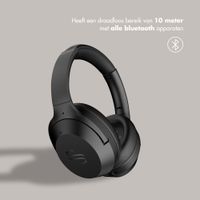 Selencia Urban Play Draadloze Koptelefoon - Active Noise Cancelling - Met Opbergcase - Midnight Black