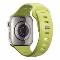Nomad Tempo siliconen band Apple Watch Series 1 - 11 / SE / Ultra (44/45/46/49 mm) - Wide fit - Lime
