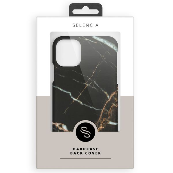 Selencia Maya Fashion Backcover iPhone 12 Mini - Marble Black