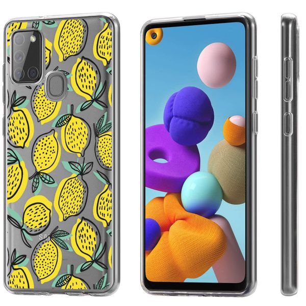 imoshion Design hoesje Samsung Galaxy A21s - Citroen - Geel