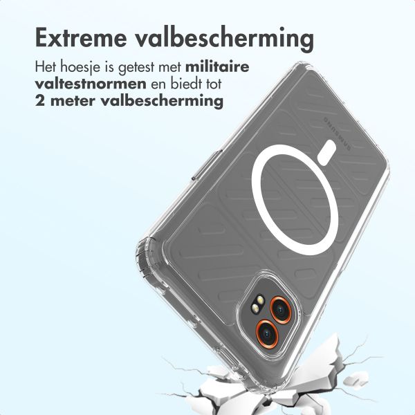 Accezz Xtreme Impact Backcover met MagSafe Samsung Galaxy Xcover 7 Pro - Transparant