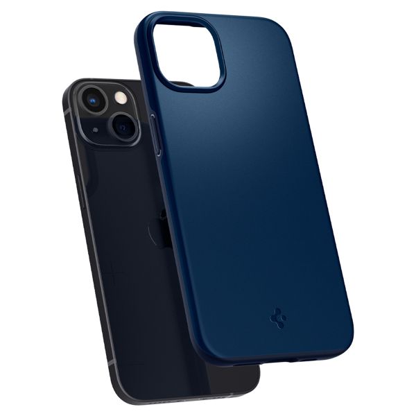 Spigen Thin Fit Backcover iPhone 13 - Blauw