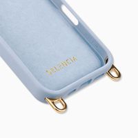 Selencia Rivièra MagSafe Backcover met afneembare haakjes Apple iPhone 16 Pro - Powder Blue