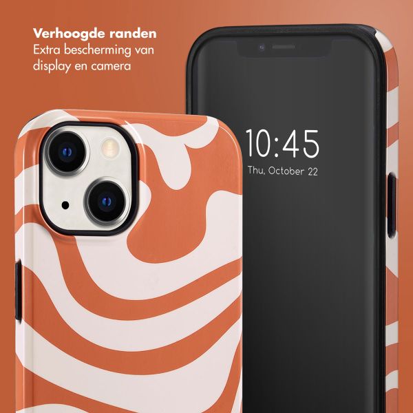 Selencia Vivid Tough Backcover iPhone 14 - Dream Swirl Orange