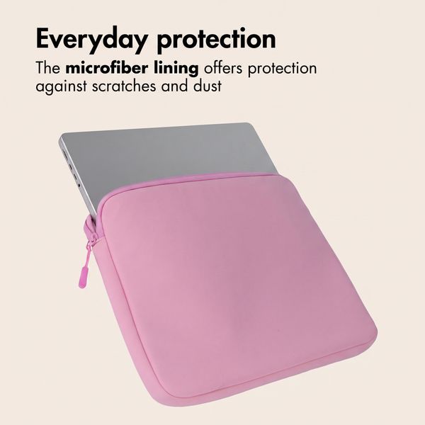 imoshion Laptop sleeve with storage pocket 13 inch - Candy Pink