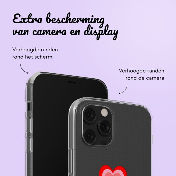 Hoesje met eigen foto en/of tekst Apple iPhone 12 (Pro) - Hartje