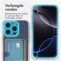 imoshion Softcase Backcover met pasjeshouder Apple iPhone 16 Pro - Transparant