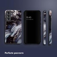 Selencia Vivid Backcover Samsung Galaxy S21 FE - Chic Marble Black