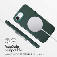Accezz Leather Back Cover with MagSafe Apple iPhone 17e / 16e - Cedar Green