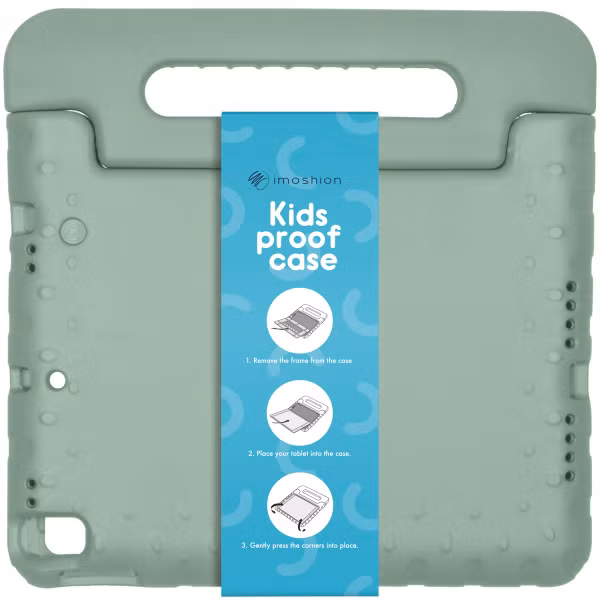 imoshion Kidsproof Backcover met handvat Apple iPad 6 (2018) 9.7 inch / iPad 5 (2017) 9.7 inch - Olive Green