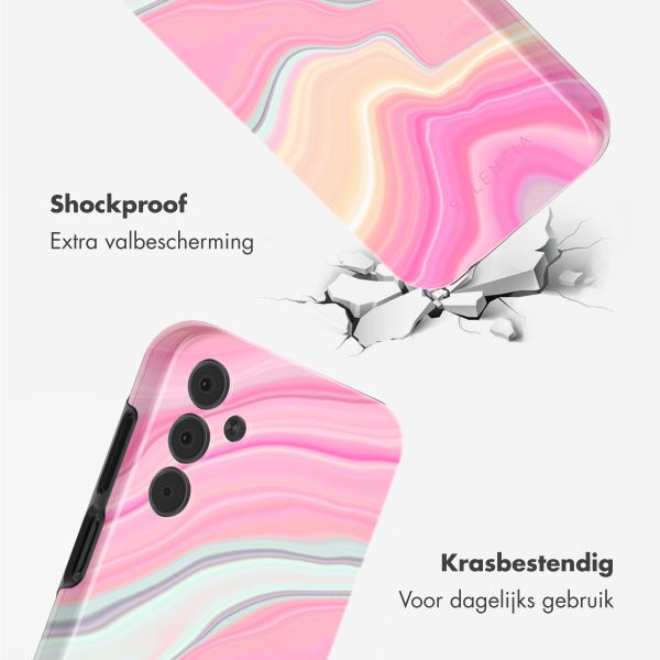 Selencia Vivid Tough Backcover Samsung Galaxy A15 - Pastel Lipstick Marble