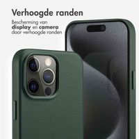 Accezz MagSafe Leather Backcover Apple iPhone 15 Pro Max - Cedar Green