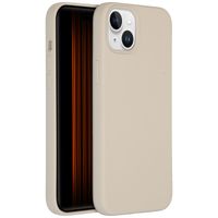 Accezz Liquid Silicone Back Cover Apple iPhone 15 Plus - Stone