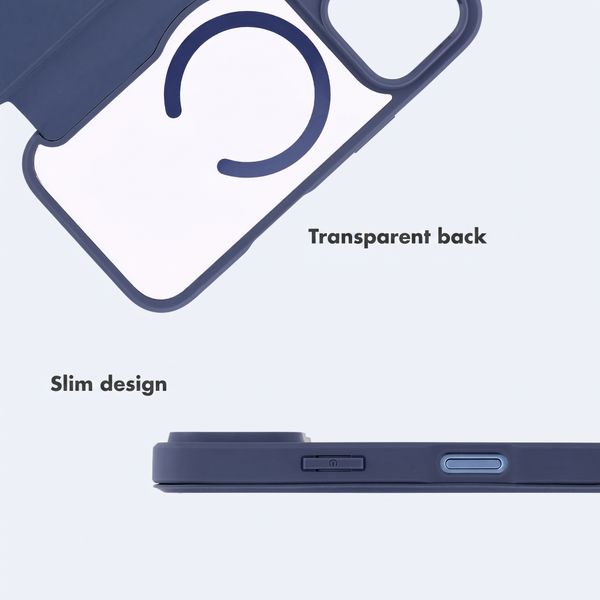 imoshion Transparent Wallet Case with MagSafe Apple iPhone 18 Pro / 17 Pro - Blue