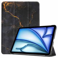 imoshion Design Trifold Bookcase Apple iPad Air 13 inch (2025) M3 / (2024) M2 - Black Marble
