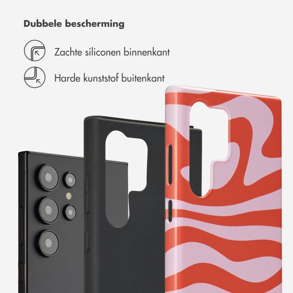 Selencia Vivid Backcover Samsung Galaxy S24 Ultra - Dream Swirl Pink