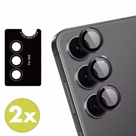 imoshion 2 Pack Camera lens protector Samsung Galaxy S25 - Zwart
