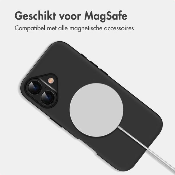 imoshion Color Backcover met Thin MagSafe Ring Apple iPhone 16 - Zwart