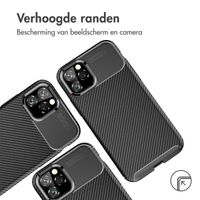 imoshion Carbon Softcase Backcover iPhone 11 Pro - Zwart