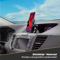 Scosche GravityDrop 3-in-1 Telefoonhouder Auto - Universeel - Dashboard / Voorruit / Ventilatierooster - Zwart