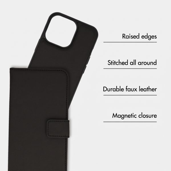 imoshion Detachable 2-in-1 Luxury Bookcase Apple iPhone 13 Pro - Black