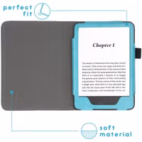 imoshion Vegan Leather Bookcase Amazon Kindle (2024) / Amazon Kindle (2022) 11th gen - Lichtblauw