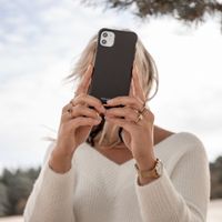 imoshion Color Backcover met afneembaar koord Apple iPhone 12 (Pro) - Zwart