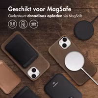 Accezz Vintage Leather Magsafe Backcover Apple iPhone 14 - Rustic Brown