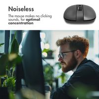 Accezz Wireless Mouse - Bluetooth / USB-A Adapter - Grey