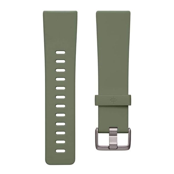 Fitbit Classic siliconen band Fitbit Versa / Versa 2 / Versa Lite - Maat L - Olive