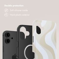 Selencia Vivid Back Cover with MagSafe Apple iPhone 16 - Desert Waves Beige