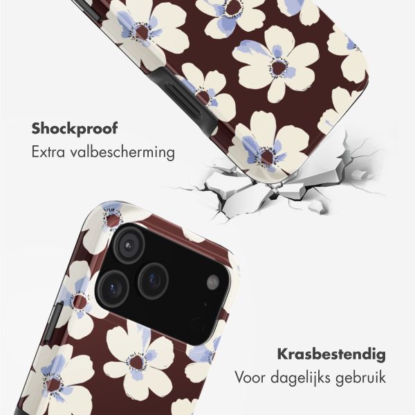Selencia Vivid Backcover met MagSafe Apple iPhone 18 Pro Max / 17 Pro Max - Choco Flower Pop