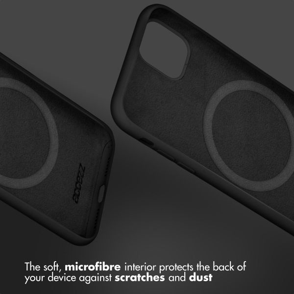 Accezz Liquid Silicone Back Cover with MagSafe Apple iPhone 16 Pro Max - Black