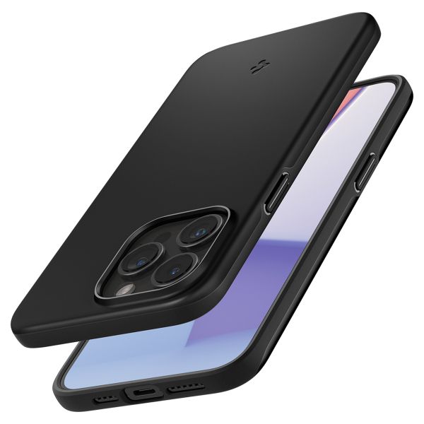 Spigen Thin Fit Backcover Apple iPhone 15 Pro Max - Zwart
