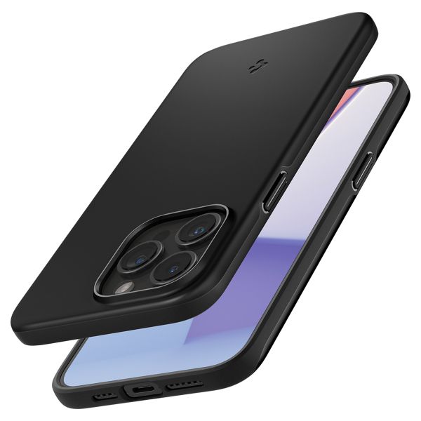 Spigen Thin Fit Backcover iPhone 15 Pro Max - Zwart