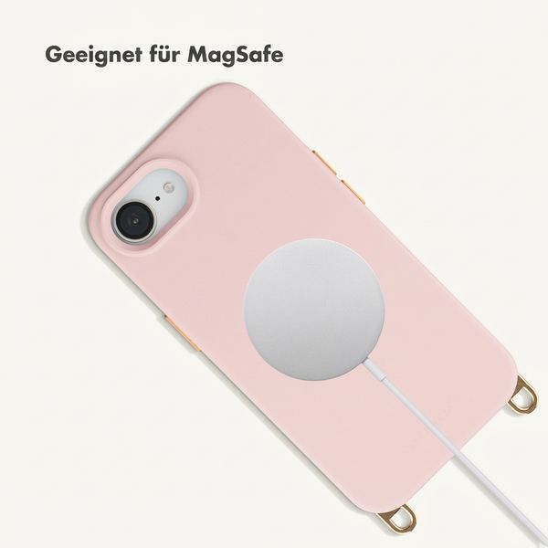 Selencia Rivièra MagSafe Back Cover with detachable hooks Apple iPhone 17e / 16e - Sorbet Pink