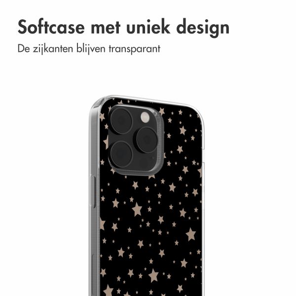 imoshion Design hoesje Apple iPhone 14 - Stars Beige Reverse