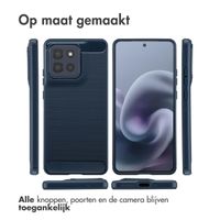 imoshion Brushed Backcover Motorola Moto G86 - Donkerblauw