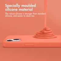 Accezz Liquid Silicone Back Cover Apple iPhone 15 Pro Max - Nectarine
