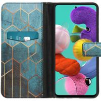 imoshion Design Softcase Bookcase Galaxy A51 - Green Honeycomb