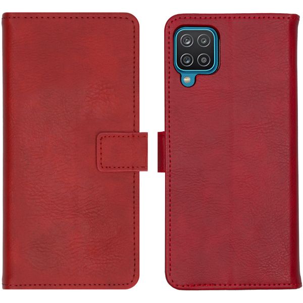 imoshion Luxe Bookcase Samsung Galaxy A12 - Rood